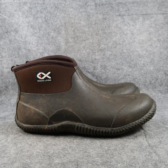Duck and Fish Shoes Mens 10 Neoprene Boot Rubber Pull On Hunting Work Waterproof - Picture 1 of 11